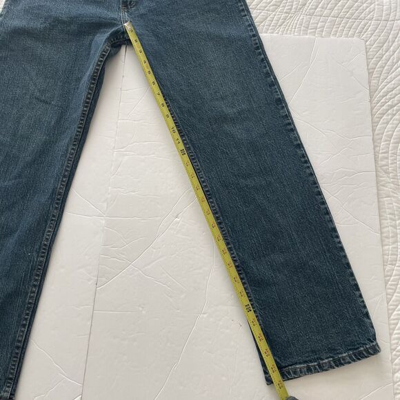 Wrangler Jeans Mens 34x30 Blue Regular Fit 9TRGAMD Denim Cowboy Western Casual - Picture 9 of 10